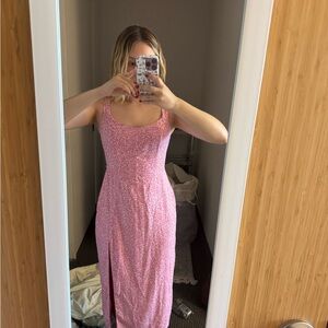 Abercrombie pink & white floral dress